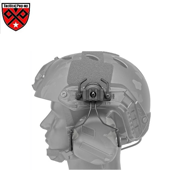 NIJIIIA FAST Ballistic Helmet With FMA Tactical ARC Rail Adapter Peltor for Combat Headset