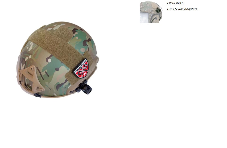 NIJIIIA FAST Ballistic Helmet With FMA Tactical ARC Rail Adapter Peltor for Combat Headset