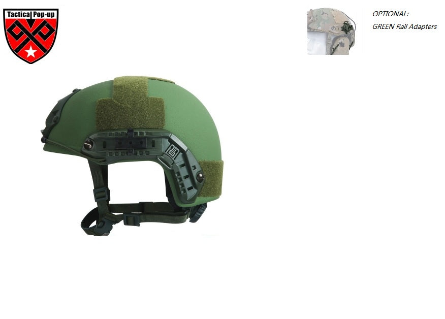 NIJIIIA FAST Ballistic Helmet With FMA Tactical ARC Rail Adapter Peltor for Combat Headset
