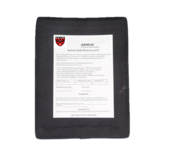 NIJ IV 10"X12"Stand-Alone Single Curve Ceramic Hard Armor