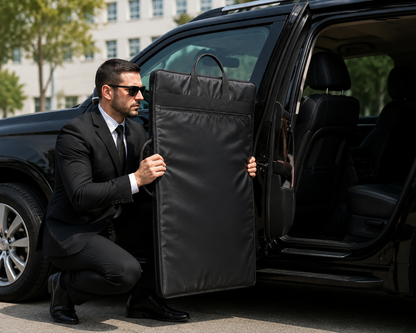 NIJ IIIA Portable Ballistic Shield – UHMWPE Soft Armor Protection Panel for Security & Bodyguard Use