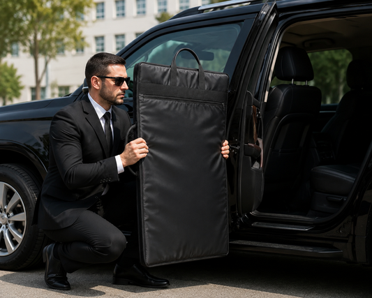 NIJ IIIA Portable Ballistic Shield – UHMWPE Soft Armor Protection Panel for Security & Bodyguard Use