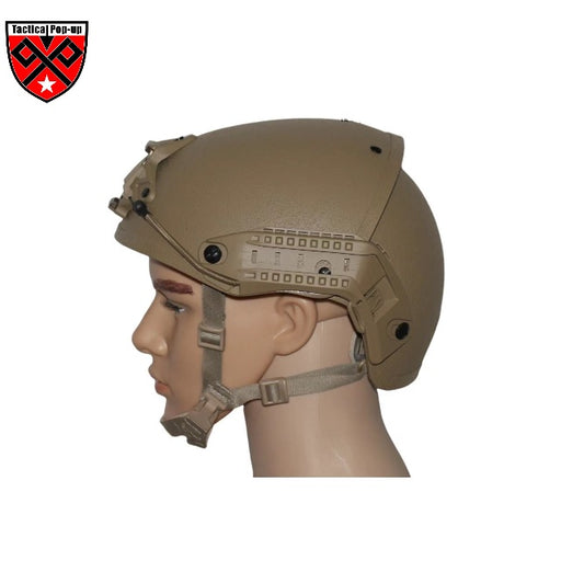 NIJ CP Kevlar Ventilated Ballistic Helmet | Ani-Bullet Aramid Helmet With Sides-Rails & NVG Mount with Test Report