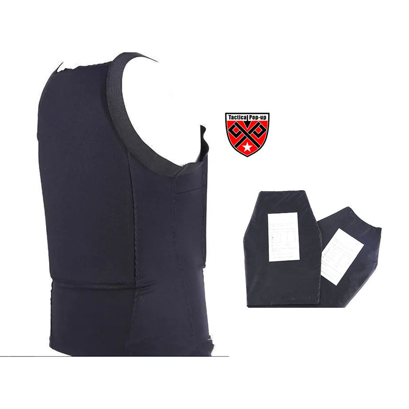 Dual Protective Armor NIJIIIA Bullet Proof and NIJII Anti-Stab  Concealed T-Shirt Armor | Kevlar Lightweight body armor