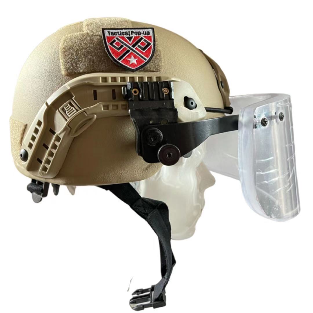 NIJIIIA MICH 2000/ACH Bulletproof Helmet with Ballistic Quick-release visor |Kevlar Ballistic Helmet With Test Report