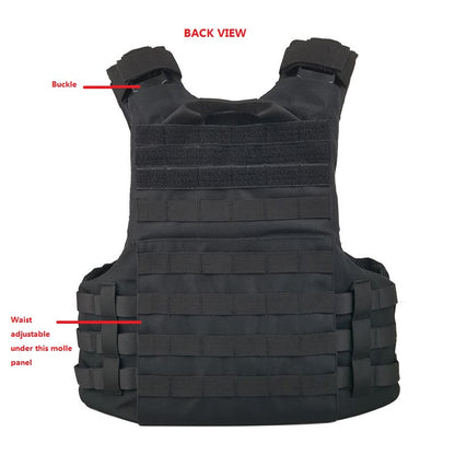 NIJ IIIA Tactical MOLLE Body Armor Vest | Quick Release Carrier