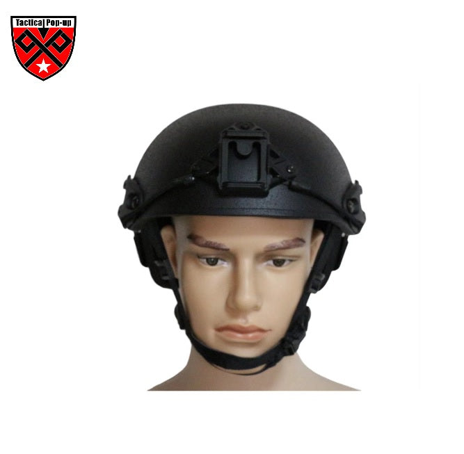 NIJ CP Kevlar Ventilated Ballistic Helmet | Ani-Bullet Aramid Helmet With Sides-Rails & NVG Mount with Test Report