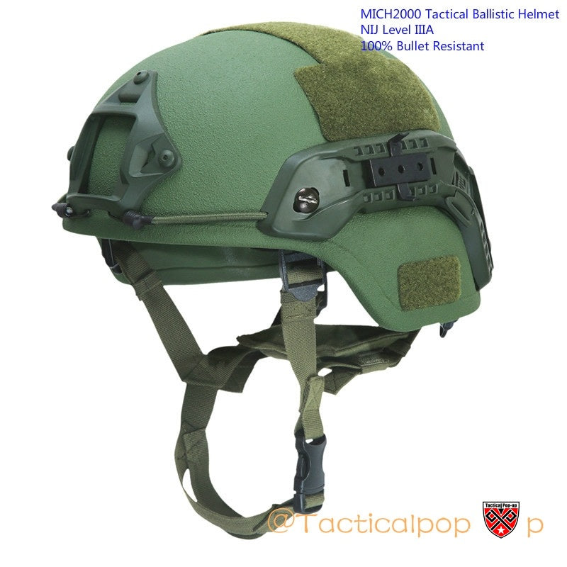 NIJIIIA MICH 2000/ACH Ballistic Bulletproof kevlar Helmet with rails