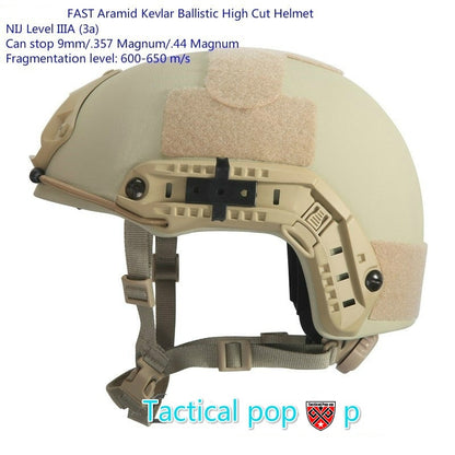 NIJ IIIA FAST High-Cut Ballistic Helmet