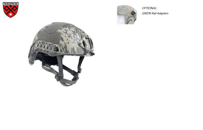 NIJIIIA FAST Ballistic Helmet With FMA Tactical ARC Rail Adapter Peltor for Combat Headset