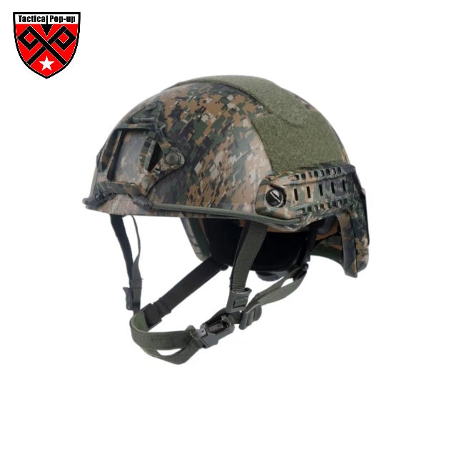 NIJIIIA FAST Camo Water Print Ballistic High Cut Kevlar Helmet with test report