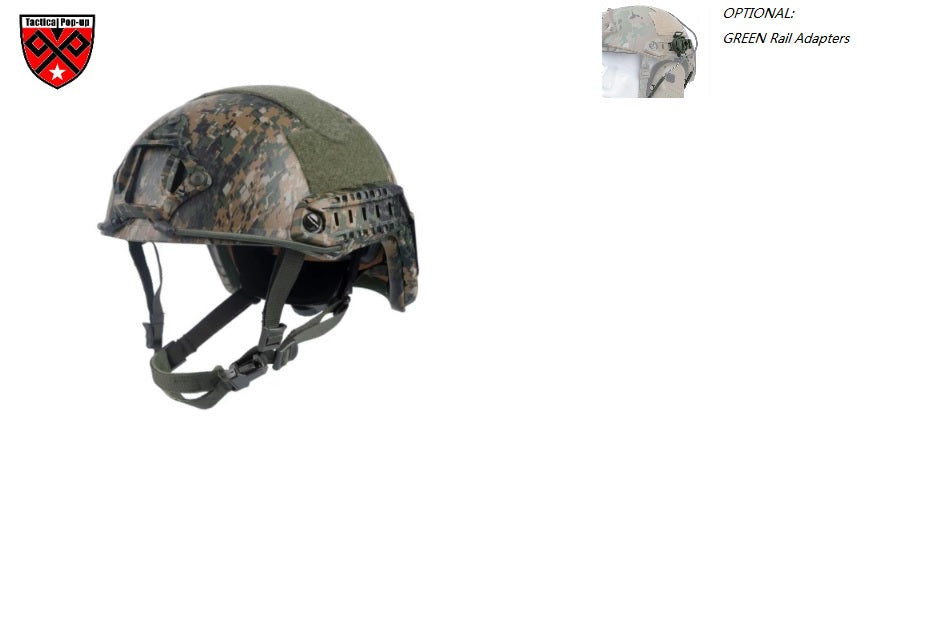 NIJIIIA FAST Camo Water Print Ballistic High Cut Kevlar Helmet with test report