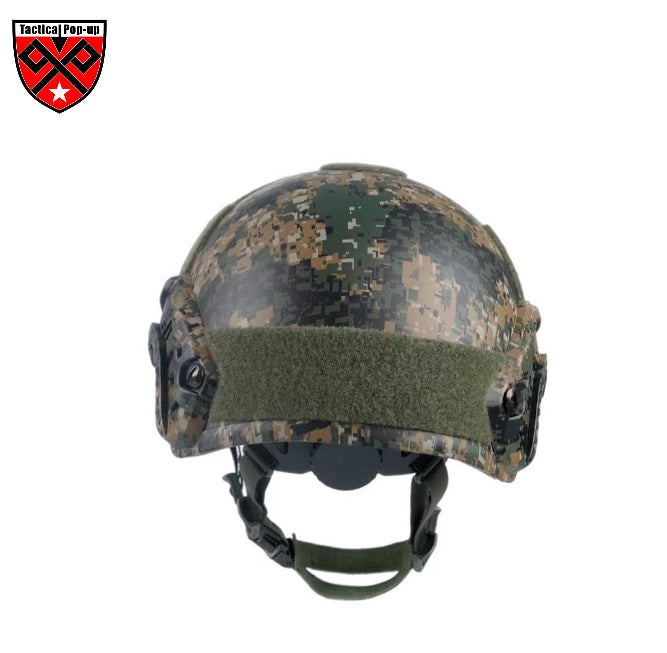 NIJIIIA FAST Camo Water Print Ballistic High Cut Kevlar Helmet with test report