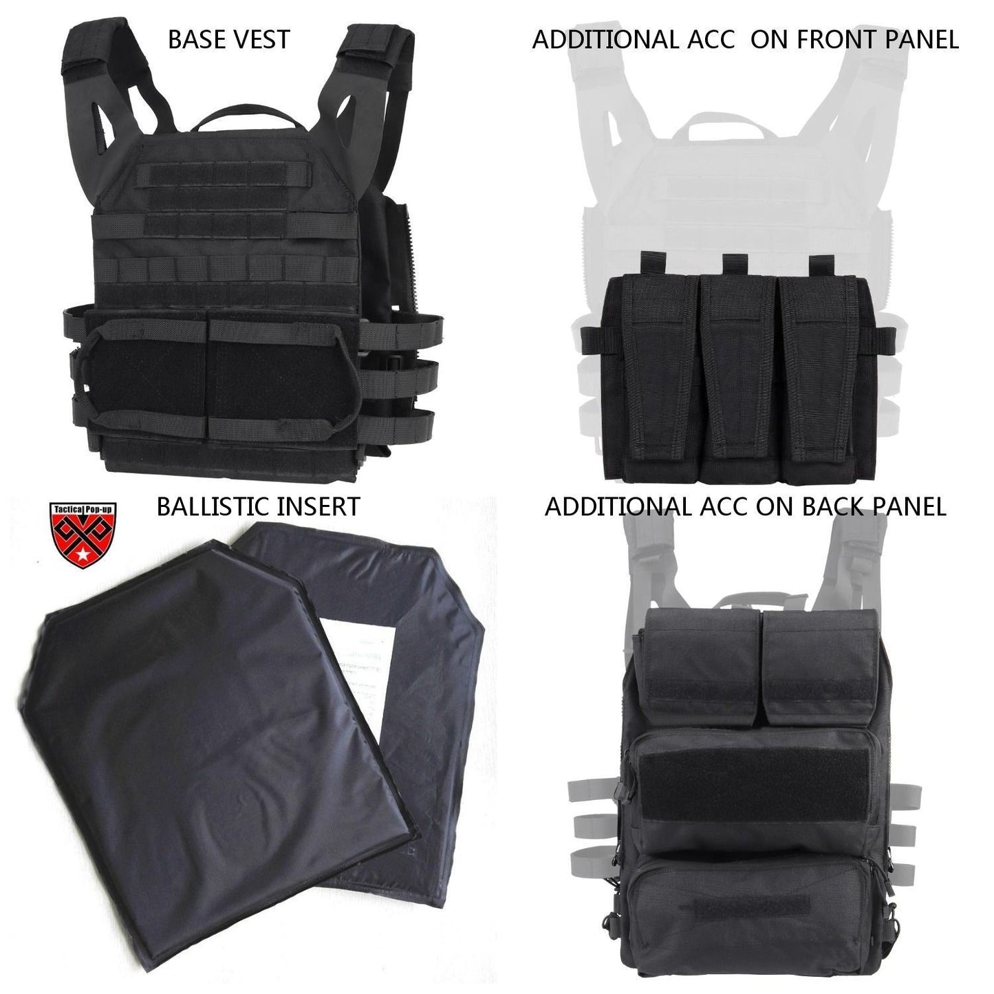 NIJIIIA/ NIJIV New Style JPC Tactical Vest With Ballistic panel |Multifuction MOLLE Plate carrier