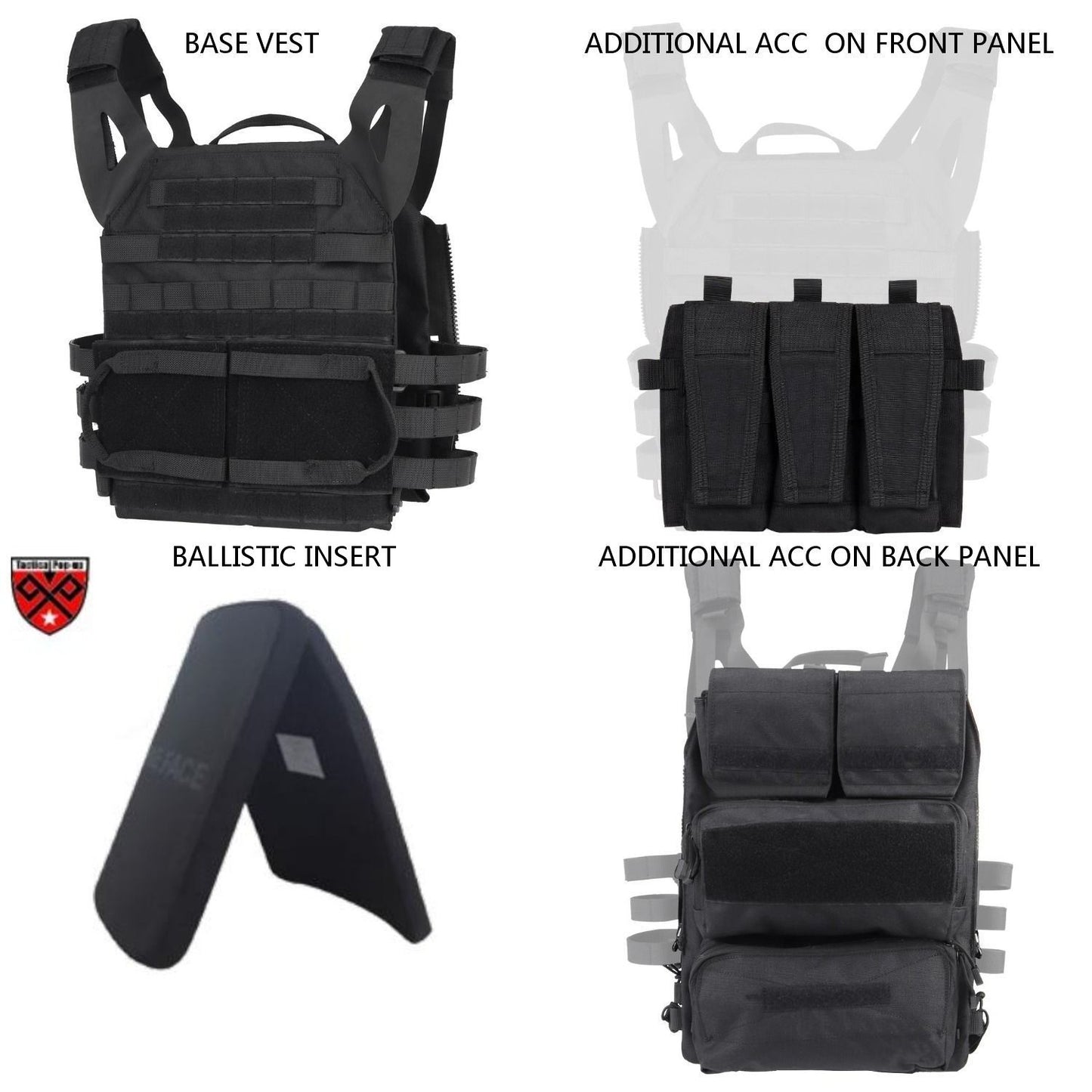 NIJIIIA/ NIJIV New Style JPC Tactical Vest With Ballistic panel |Multifuction MOLLE Plate carrier