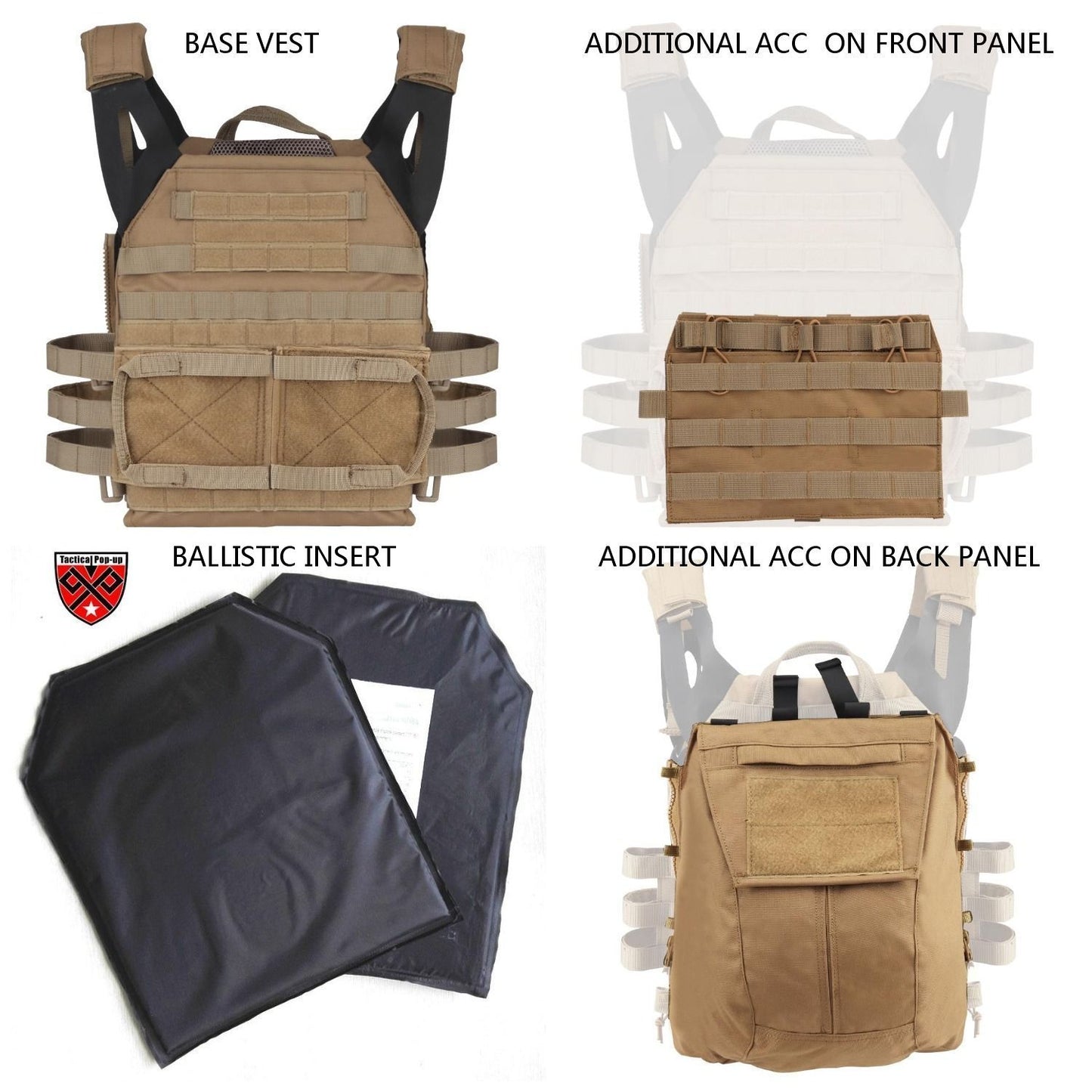 NIJIIIA/ NIJIV New Style JPC Tactical Vest With Ballistic panel |Multifuction MOLLE Plate carrier