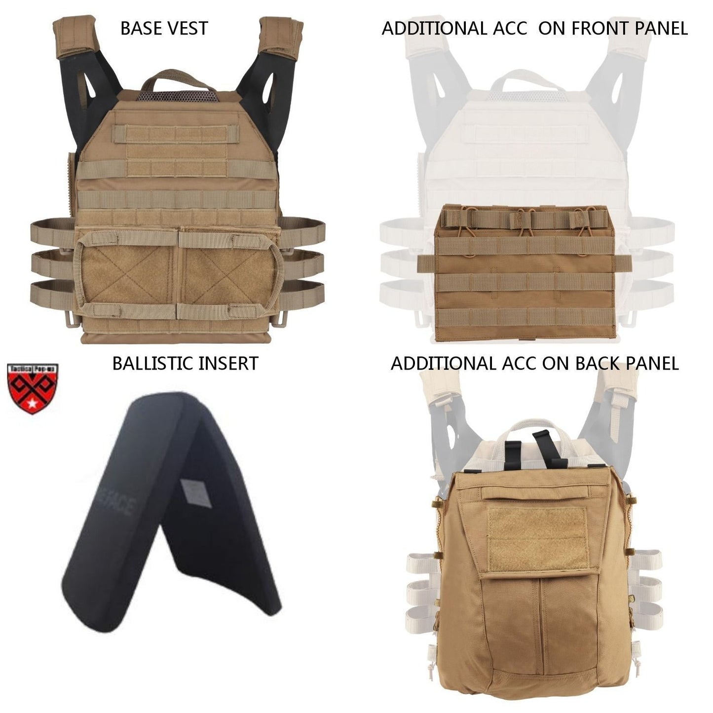 NIJIIIA/ NIJIV New Style JPC Tactical Vest With Ballistic panel |Multifuction MOLLE Plate carrier