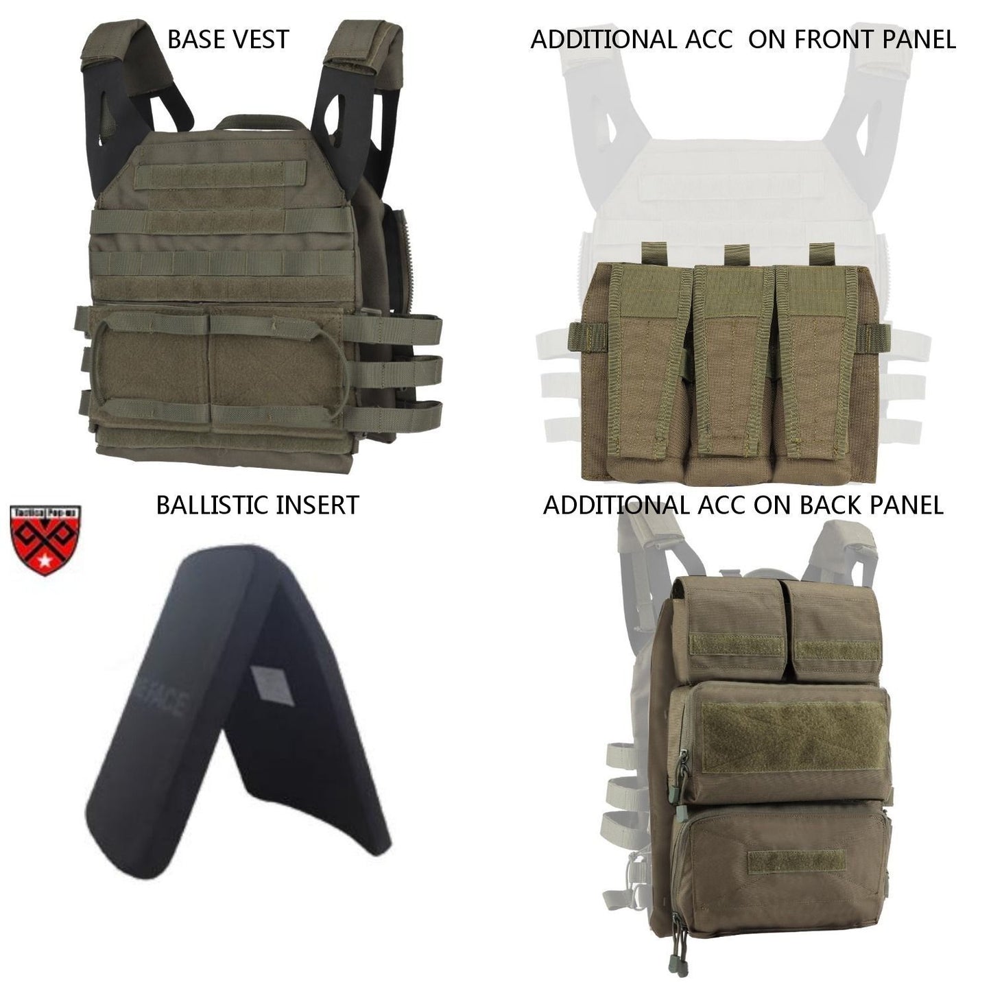 NIJIIIA/ NIJIV New Style JPC Tactical Vest With Ballistic panel |Multifuction MOLLE Plate carrier