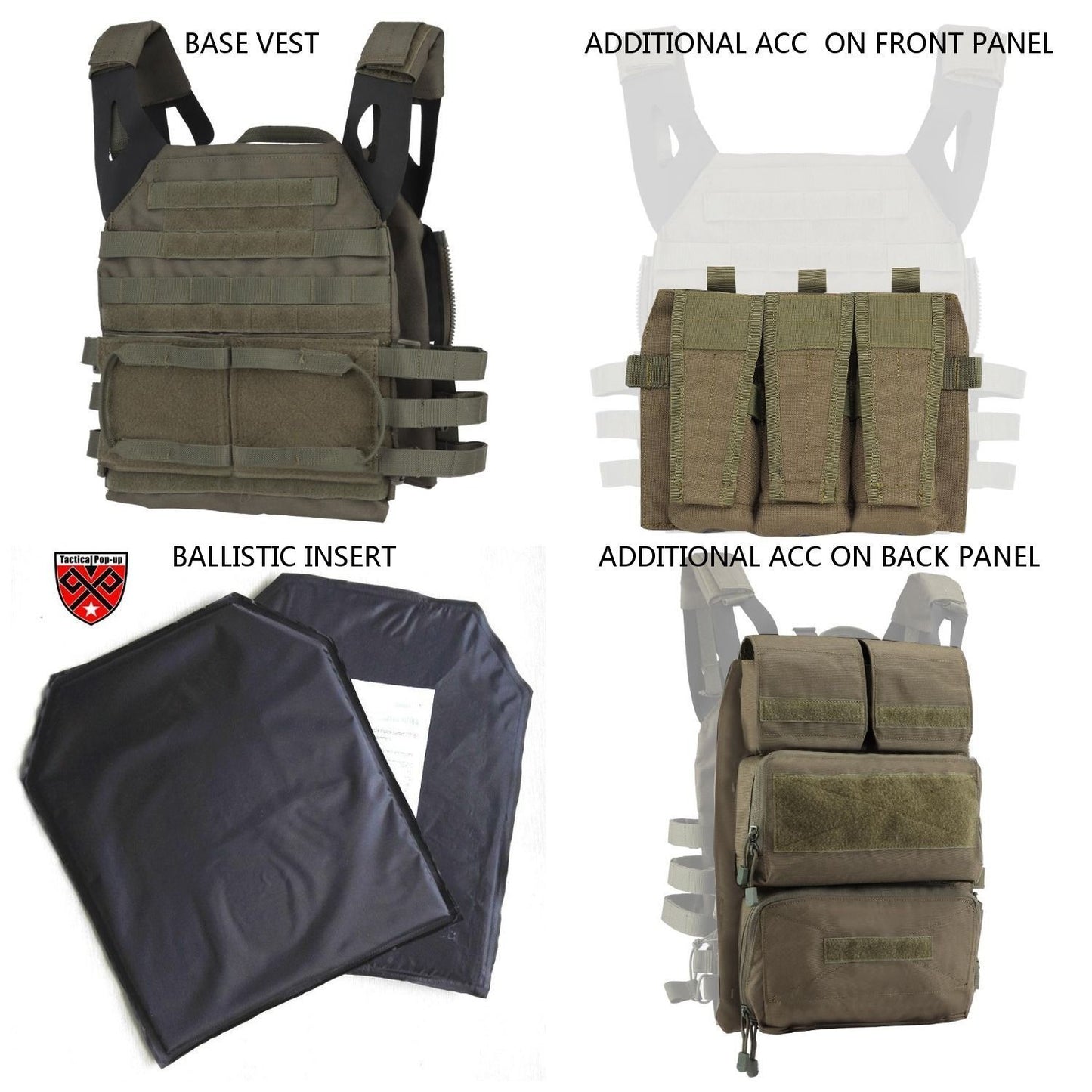 NIJIIIA/ NIJIV New Style JPC Tactical Vest With Ballistic panel |Multifuction MOLLE Plate carrier