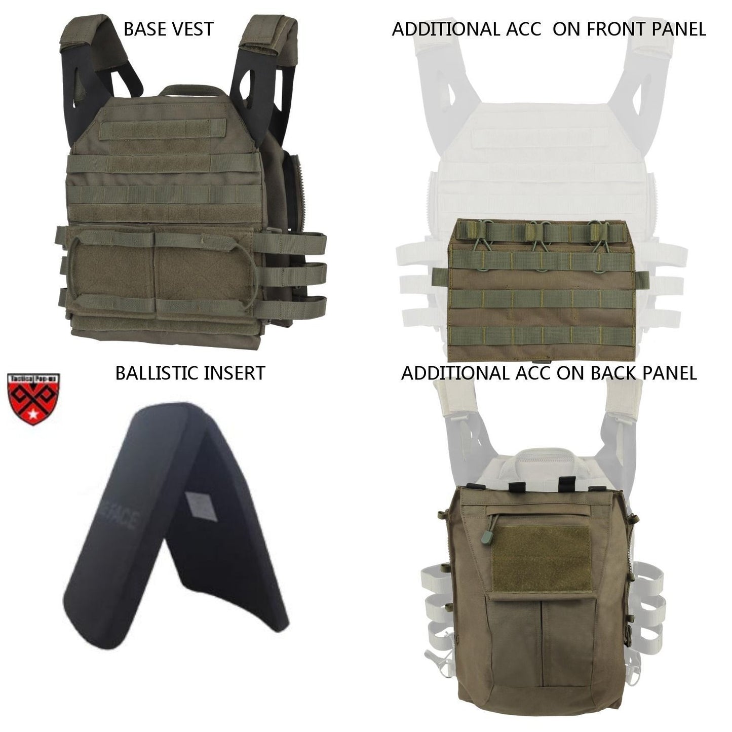 NIJIIIA/ NIJIV New Style JPC Tactical Vest With Ballistic panel |Multifuction MOLLE Plate carrier