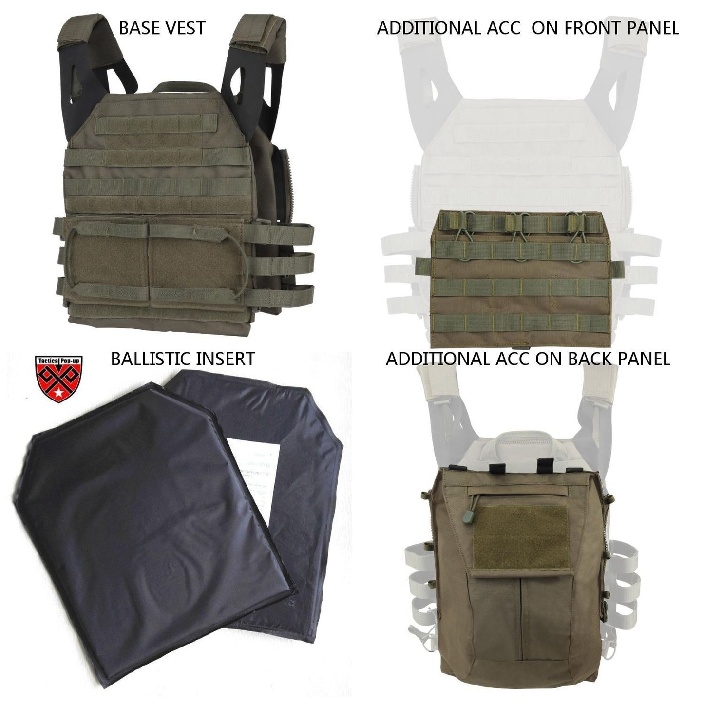 NIJIIIA/ NIJIV New Style JPC Tactical Vest With Ballistic panel |Multifuction MOLLE Plate carrier