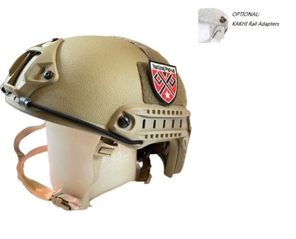 NIJIIIA FAST Ballistic Helmet With FMA Tactical ARC Rail Adapter Peltor for Combat Headset