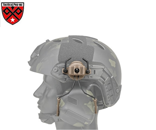 NIJIIIA FAST Ballistic Helmet With FMA Tactical ARC Rail Adapter Peltor for Combat Headset